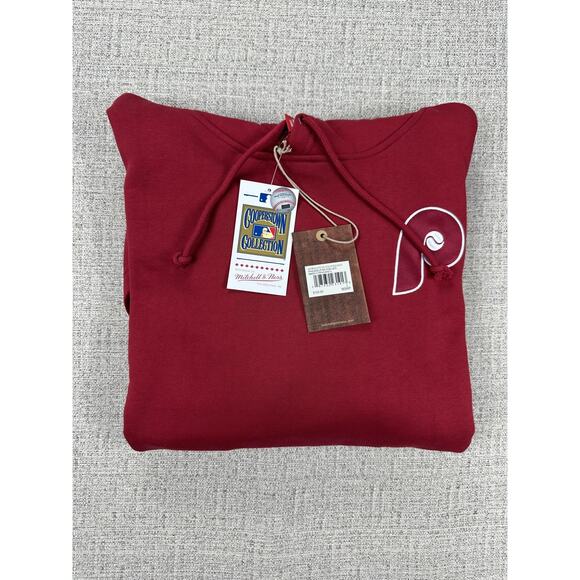 Philadelphia Phillies Hoodie Mens Large Red MLB Baseball John Kruk Cooperstown - Picture 13 of 13